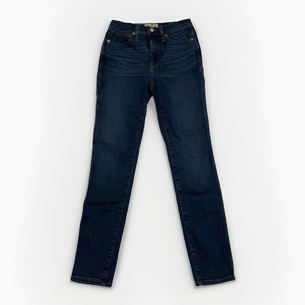 Madewell‎ 10" High-Rise Skinny Jeans Womens 25 Dark Blue Stretch Denim DM6075